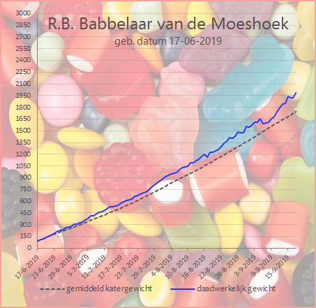 Groeicurve R.B. Babbelaar van de Moeshoek